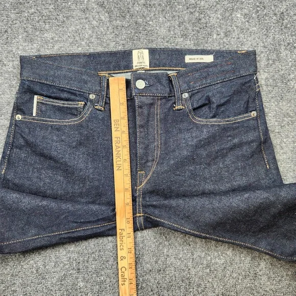 Hiroshi Kato Jeans Mens 32x26 Raw Selvedge Denim Made In USA Slim Straight
